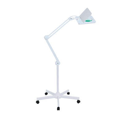 Лампа лупа Med-Mos 9002LED (9008LED-D-127) бестеневая, на штативе (FS2), с РУ, регулировкой яркости и настройкой угла