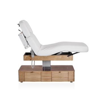 Электрический стационарный массажный стол Mizomed NESS-C Salon-Oak c электроприводом белый