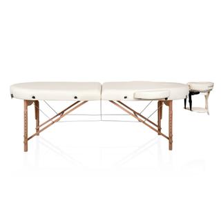 Стол массажный медицинский Mizomed Premium Oval 2, крем