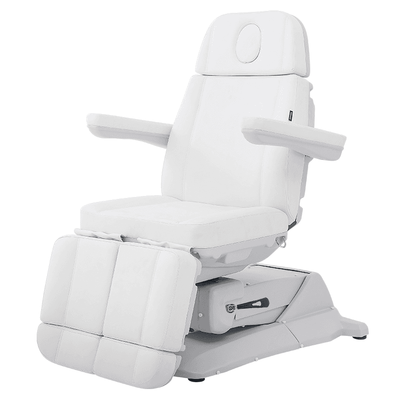 Педикюрное кресло SilverFox MZ 16033 с электроприводом, 3  мотора, Белый