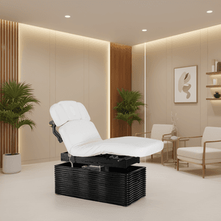 Электрический стационарный массажный стол Mizomed NESS-D Salon белый