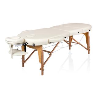 Стол массажный медицинский Mizomed Premium Oval 3, крем